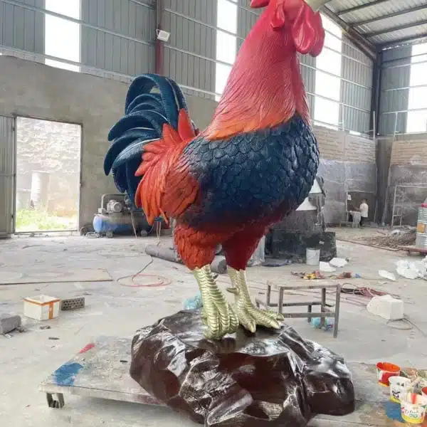 Giant 6 Foot Rooster Statue