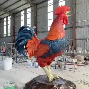 Giant 6 Foot Rooster Statue (5) Giant 6 Foot Rooster Statue