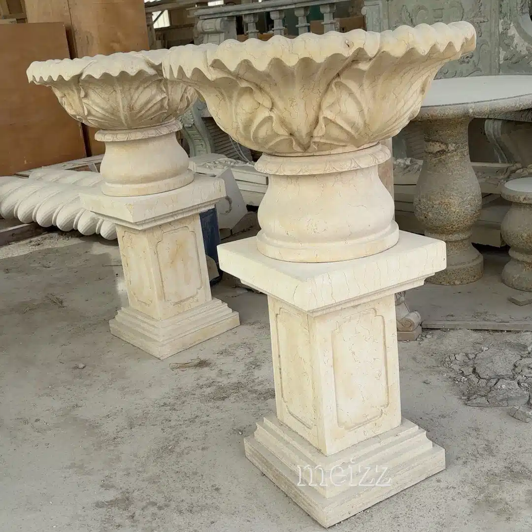 Large Marble Urn (2) Large Marble Urn