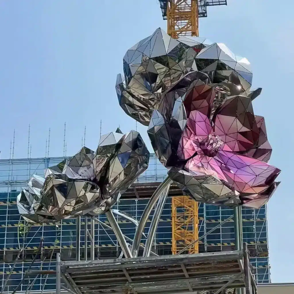 Metal Flower Sculptures for Sale