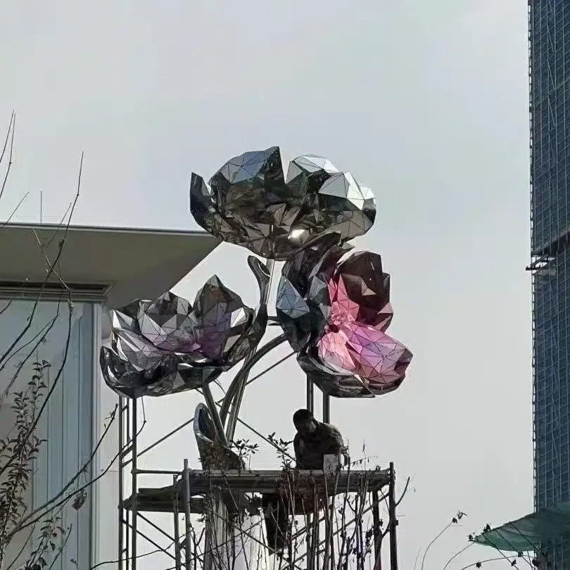 Metal Flower Sculptures for Sale (3) Metal Flower Sculptures for Sale