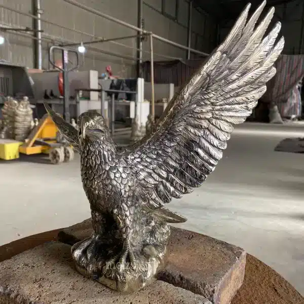 Metal Flying Eagle Sculpture
