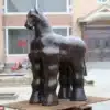 Modern Fat Horse Sculpture | Contemporary Garden Horse Statue | MEIZZ