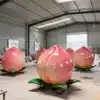 Giant Fiberglass Peach Sculpture