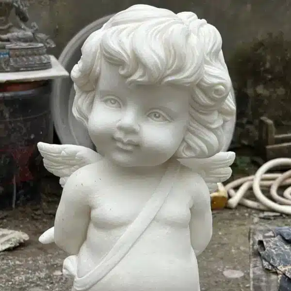 Stone Cherub Garden Ornaments (1) Stone Cherub Garden Ornaments