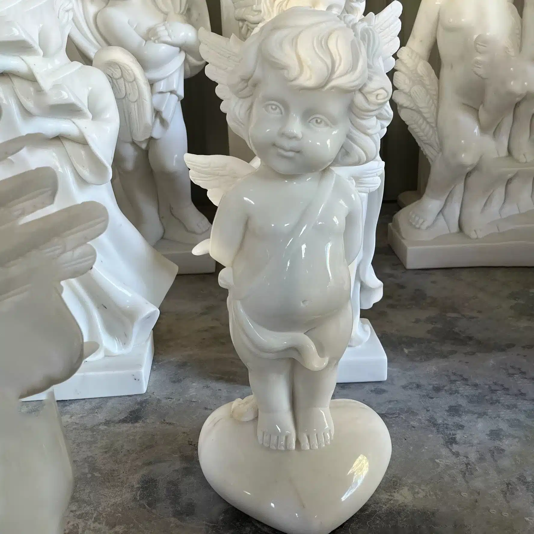 Stone Cherub Garden Ornaments (5) Stone Cherub Garden Ornaments