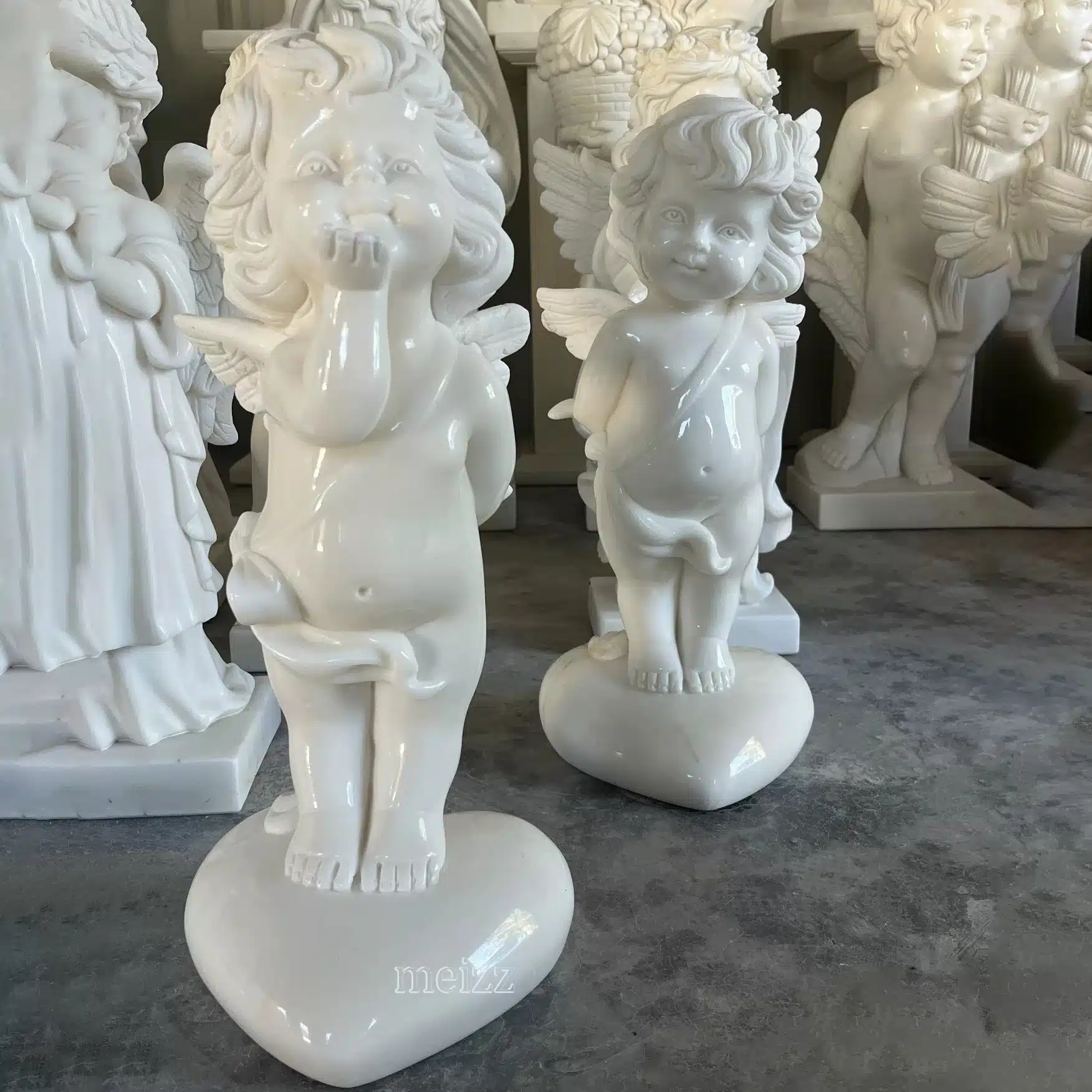 Stone Cherub Garden Ornaments (7) Stone Cherub Garden Ornaments