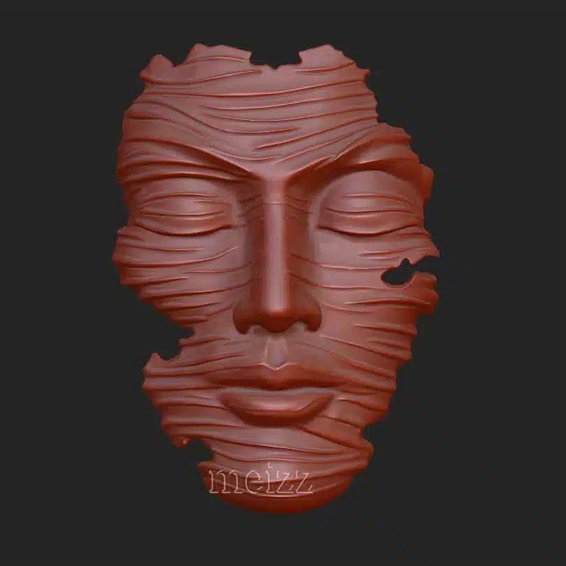 art deco face sculpture (1) Art Deco Face Sculpture