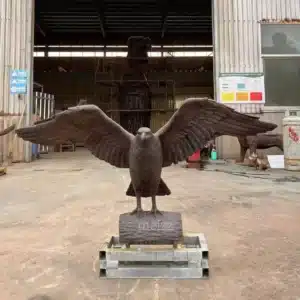 bronze eagle statue outdoor