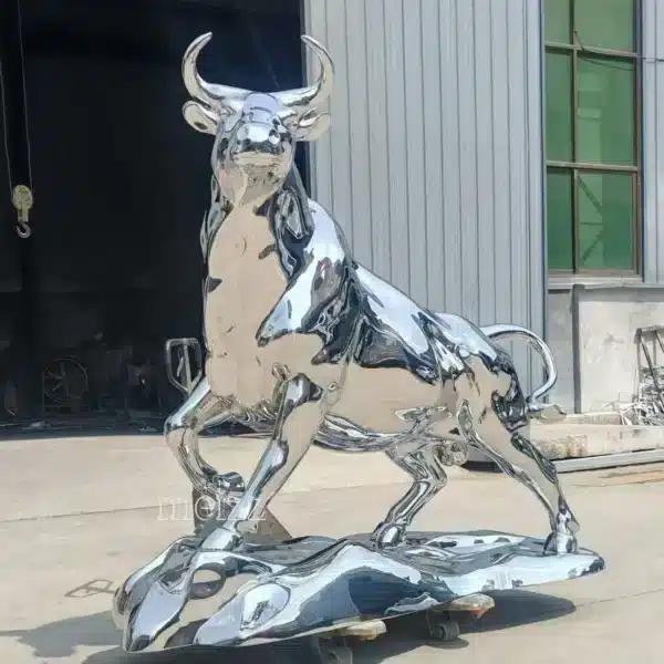 bull metal sculpture