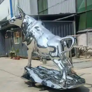 bull metal sculpture (2) bull metal sculpture
