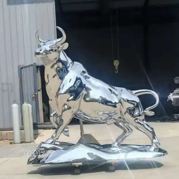 bull metal sculpture