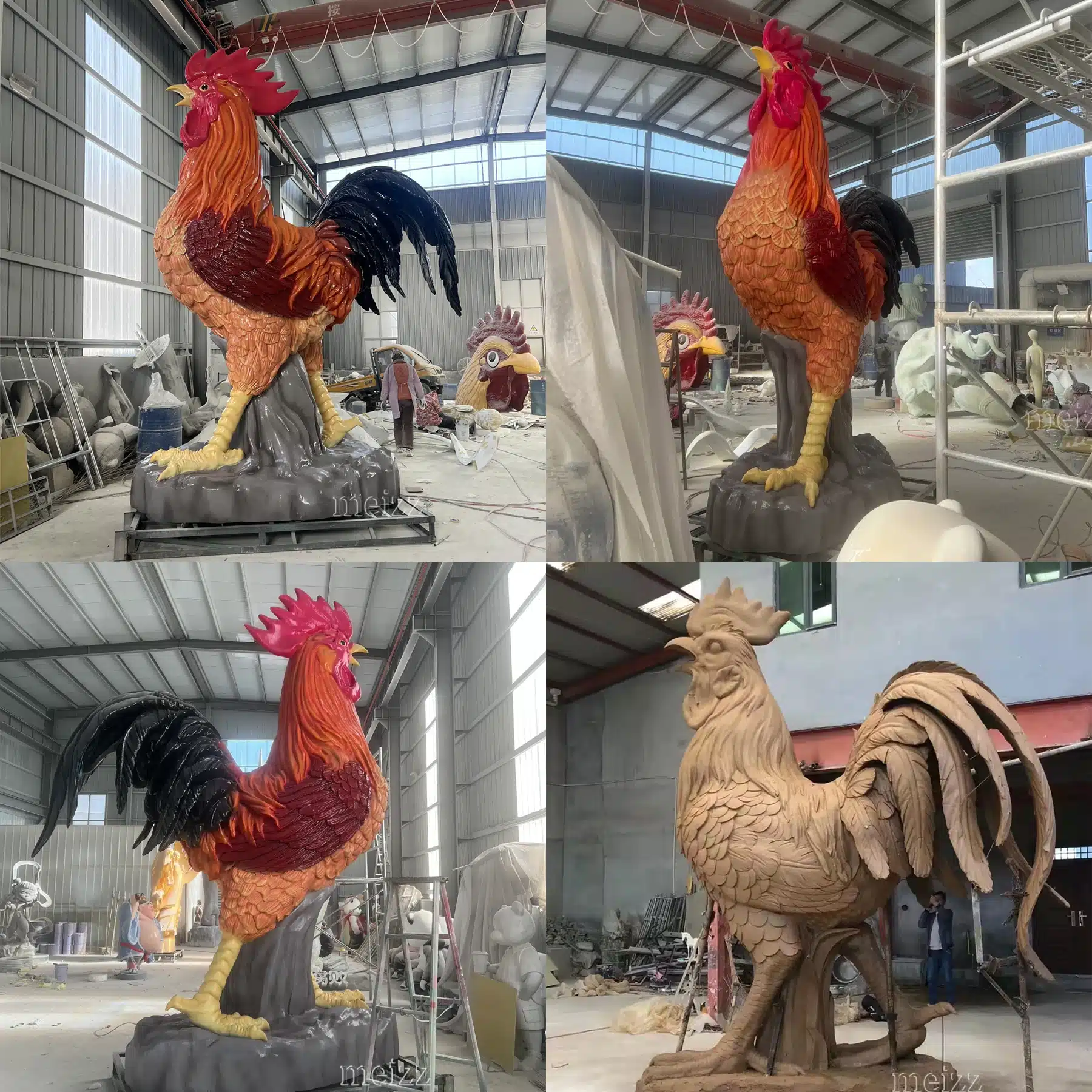 giant rooster lawn ornament