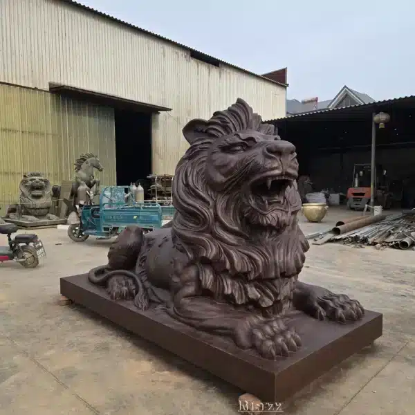 lying down lion statue (2) lying down lion statue