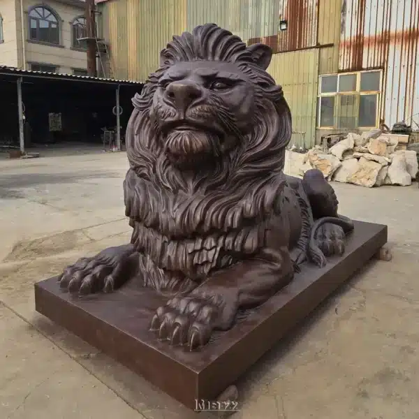lying down lion statue (3) lying down lion statue