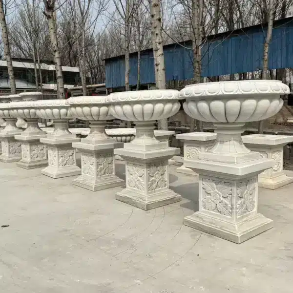 Marble Garden Pots