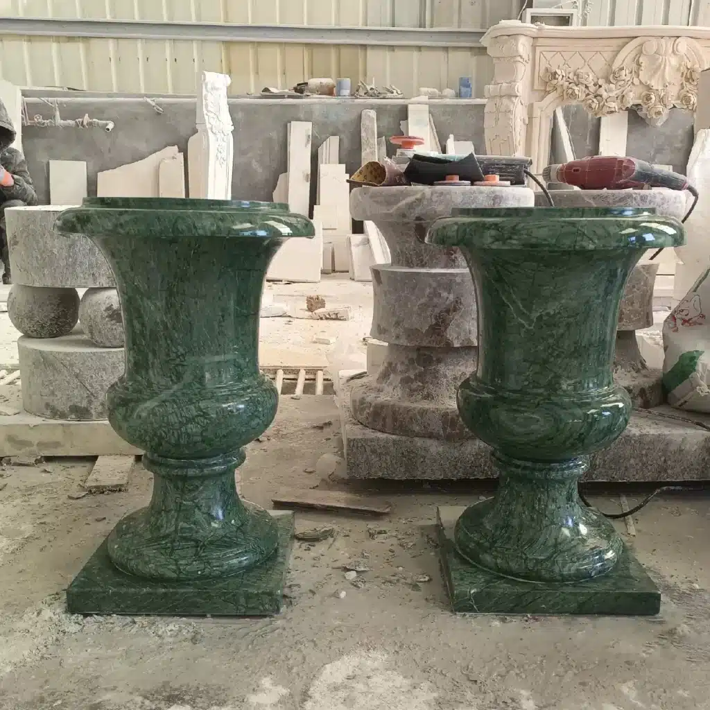marble garden planter