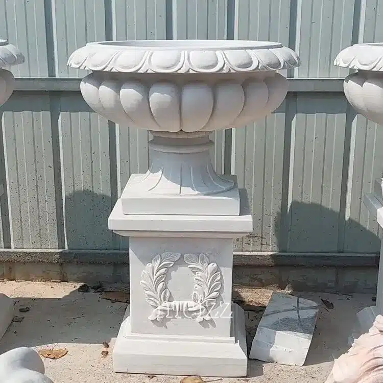 marble garden planter