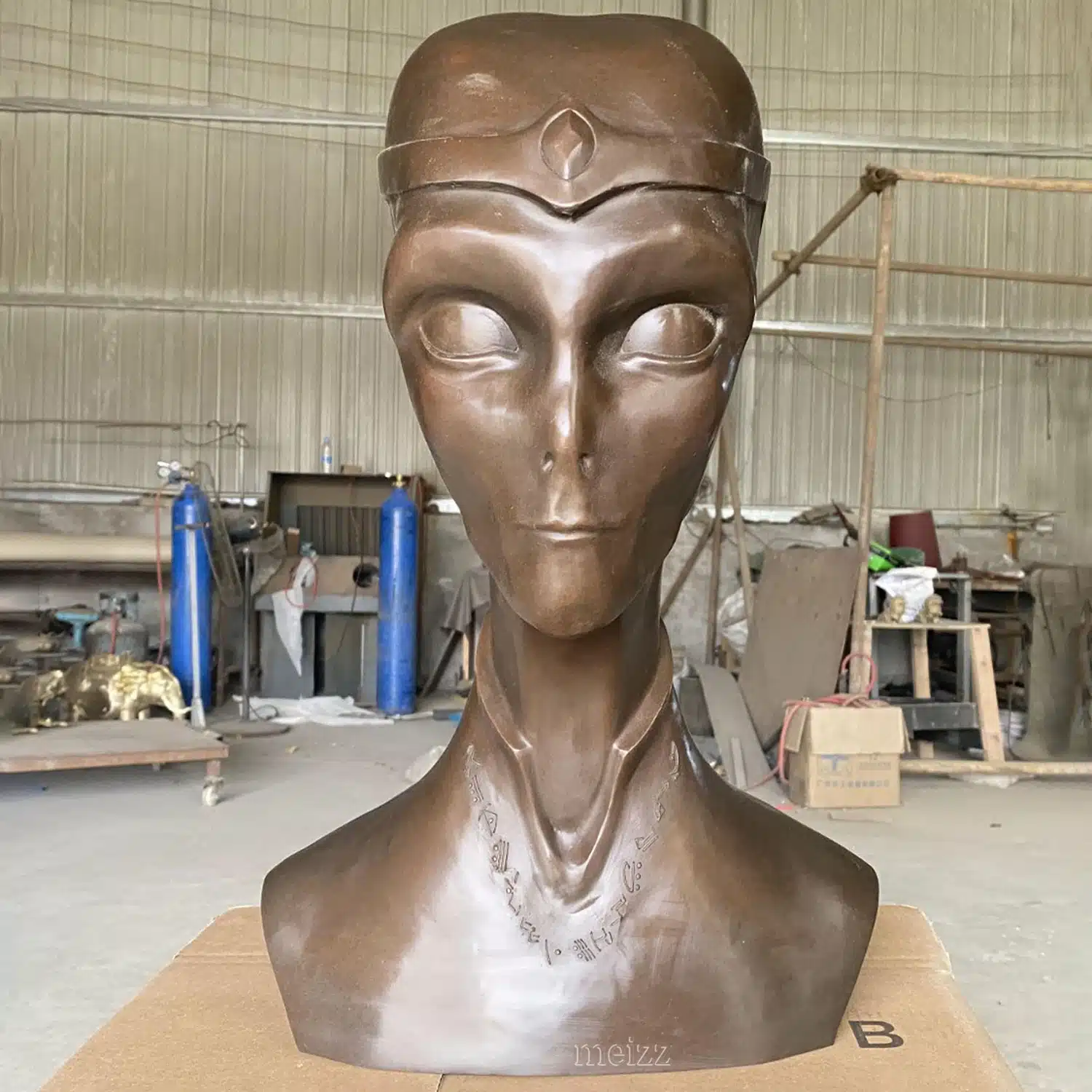 Bronze Alien Statue Bronze Alien Statue