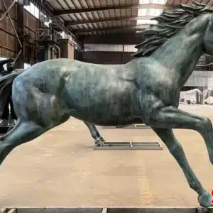 Life-Size Bronze Running Horse Statues