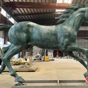 Life-Size Bronze Running Horse Statues