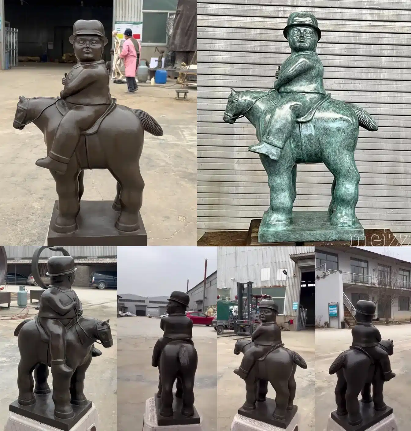 Fernando Botero Man on Horse
