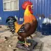 6ft Rooster Statue – Giant Fiberglass Farm Sculpture