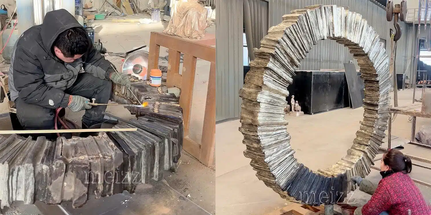 Abstract Ring Sculpture