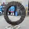 Abstract Ring Sculpture – Modern Outdoor Metal Circle Sculpture for Landscape Design