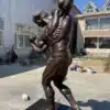 2.2-Meter Tall Bronze Male Bodybuilder Sculpture