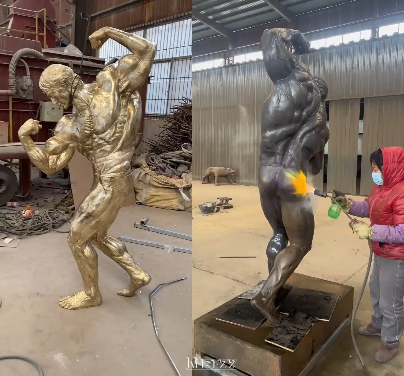 Bodybuilder Sculpture
