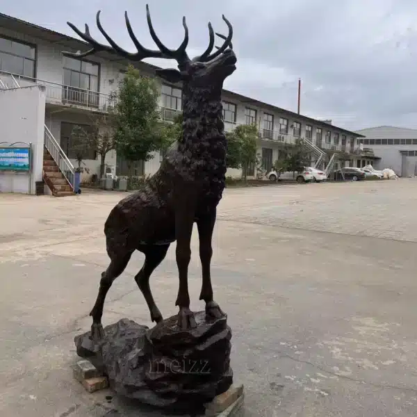 Bronze Deer Garden Sculptures