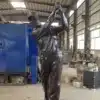 2.2-Meter Bronze Golfer Statue – Custom Life Size Golf Course Sculpture
