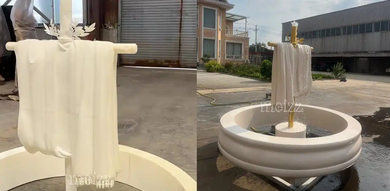 Christian Cross Fountain