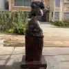 Cubist Figure Sculpture – Figurative Sculpture with Geometric Design