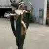 Bronze Art Deco Dancing Lady Sculpture