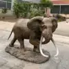 Elephant Sculpture for Garden – Realistic Outdoor Elephant Statue for Landscape Decoration