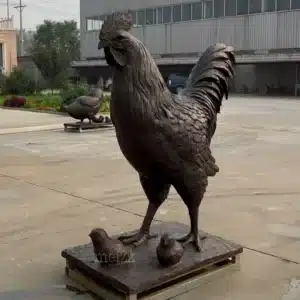 Hen and Chicks Garden Statues
