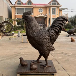 Hen and Chicks Garden Statues