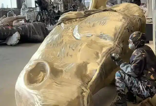 Horse Head Bronze Sculpture