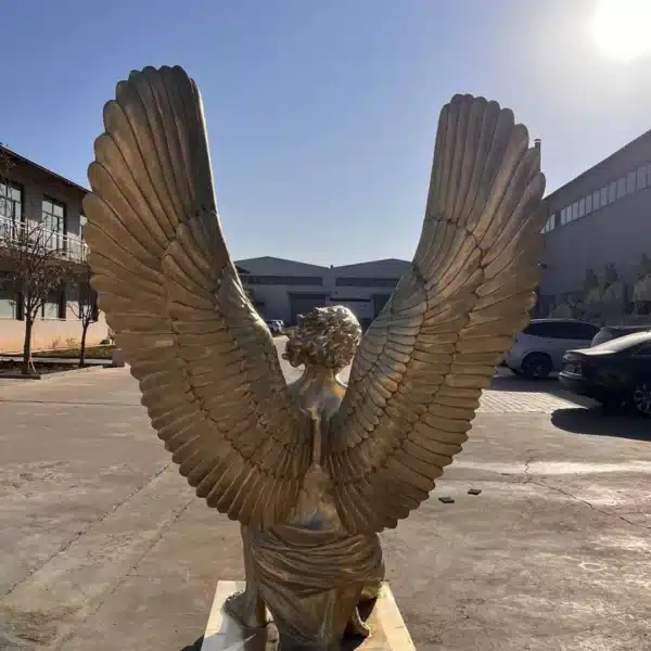 Kneeling Male Angel Statue