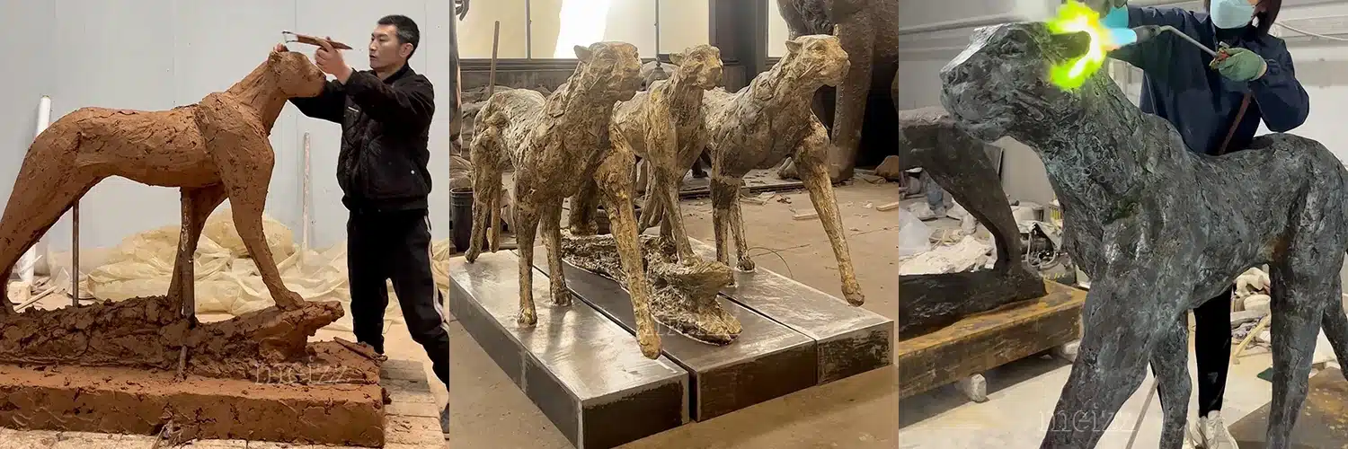 Large Cheetah Sculpture