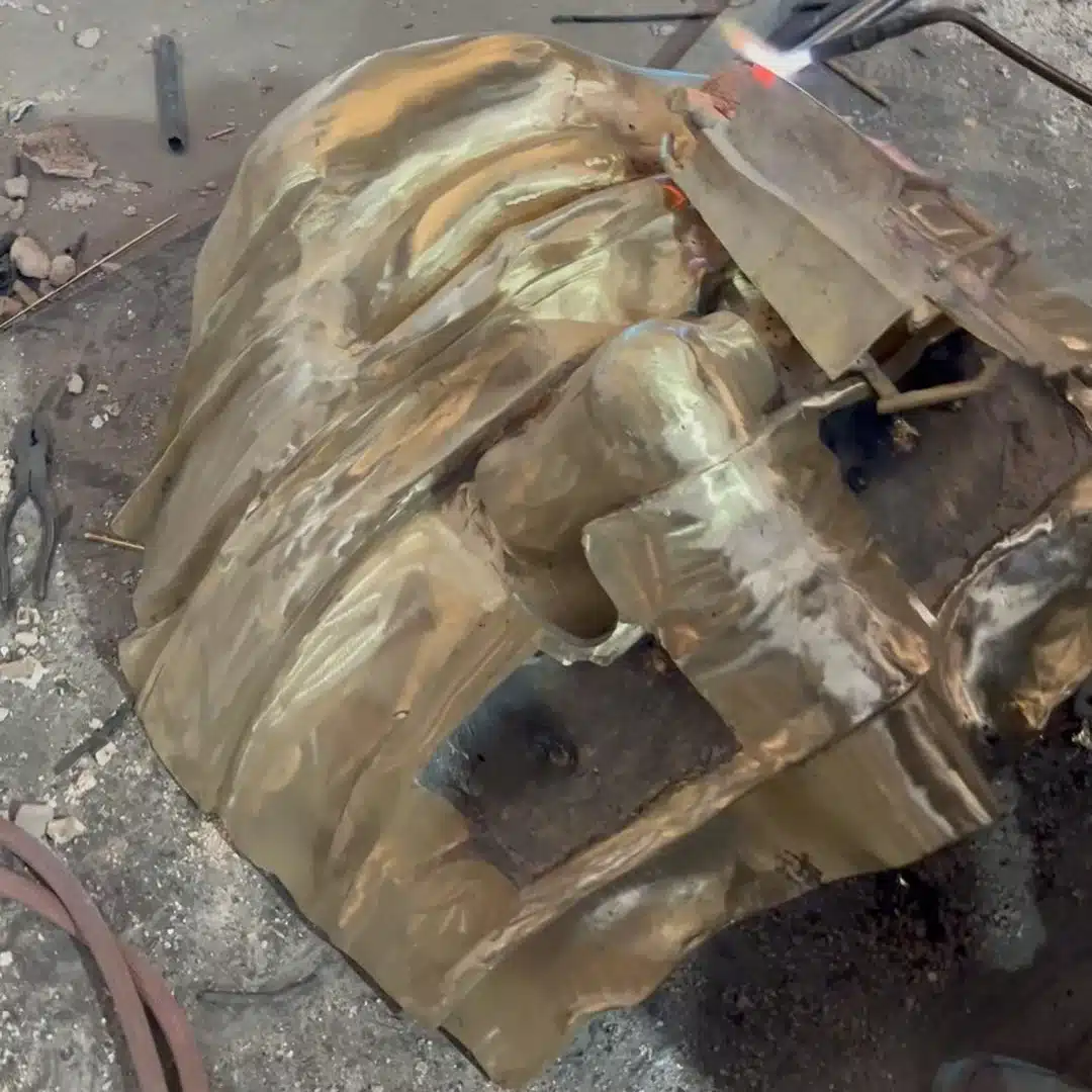 Modern Face Sculpture welding