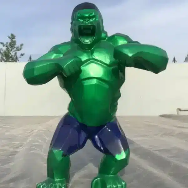 Richard Orlinski-Style Wild Kong Superhero Series Statue (6) Hulk Kong