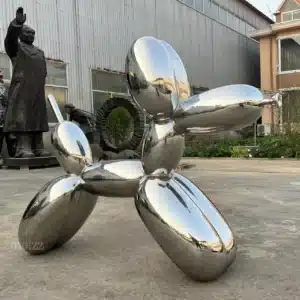 Silver Balloon Dog Sculpture