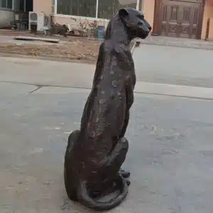 Sitting Leopard Statue
