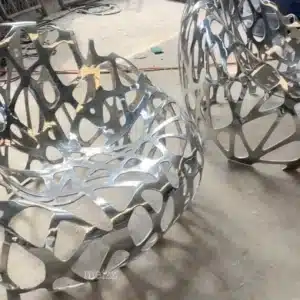 Stainless Steel Sculptural Chair