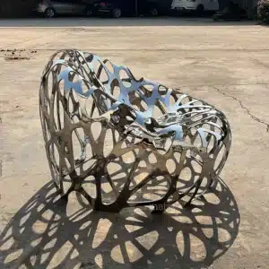 Stainless Steel Sculptural Chair