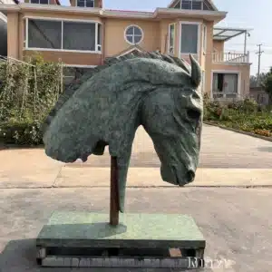 bronze horse head statue (3) bronze horse head statue