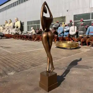bronze abstract woman sculpture